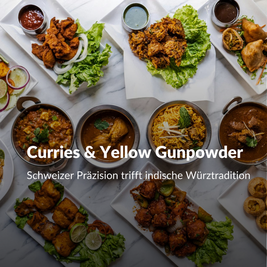 Yellow Gunpowder: Swiss Precision Meets Indian Spice Tradition