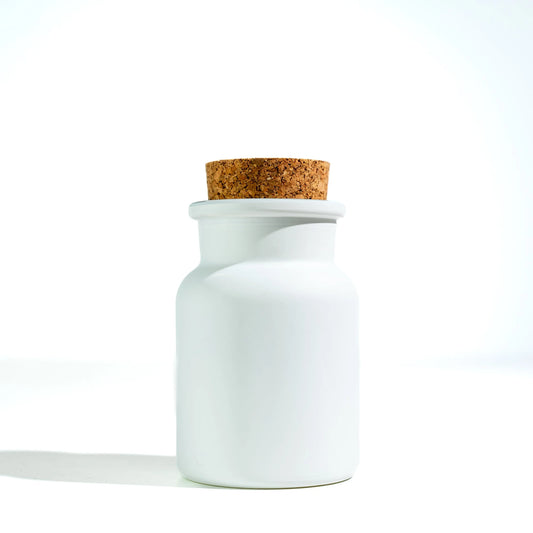 Cork Jar 150 ml white