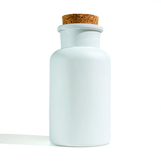 Cork Jar 300ml white