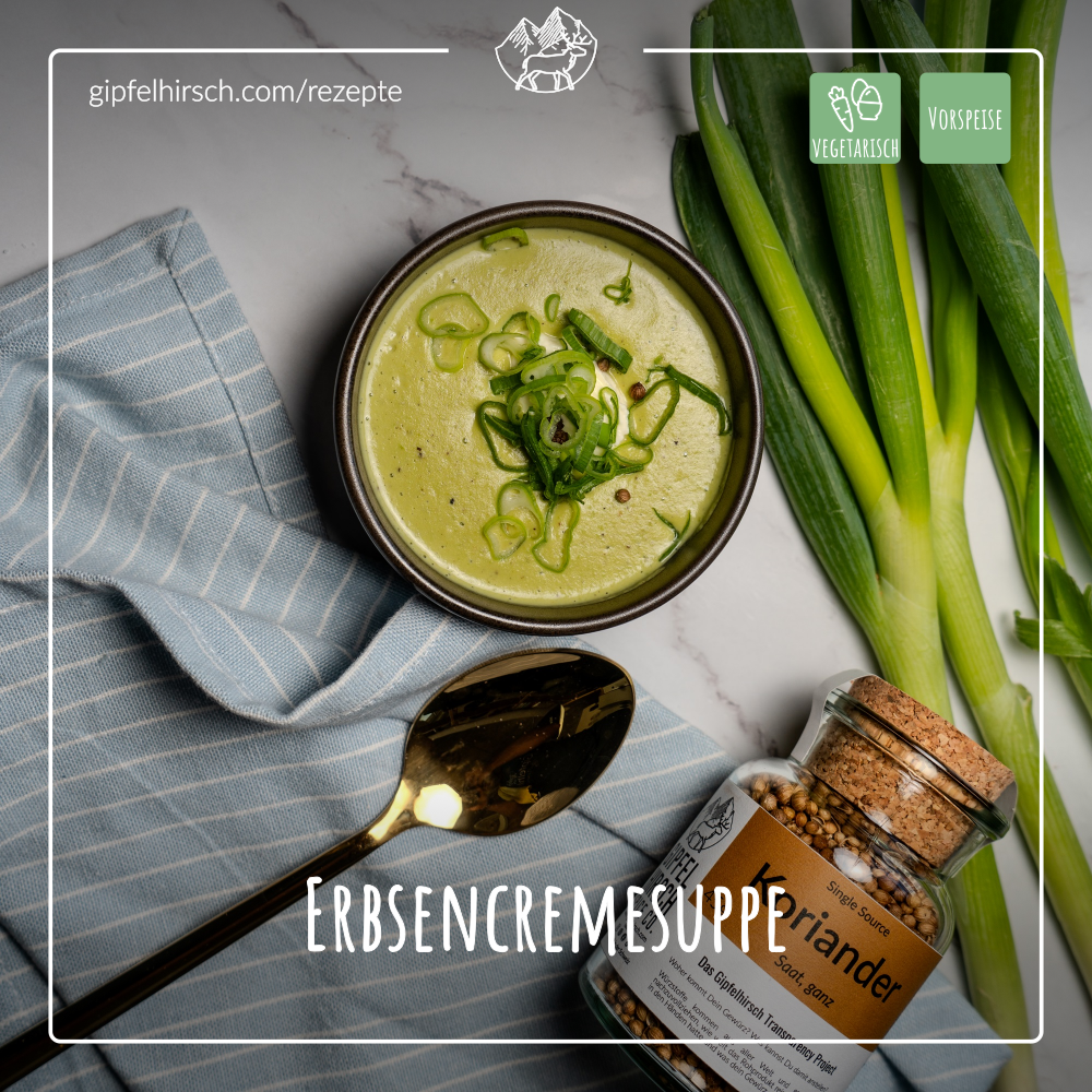 Pea and Coriander Cream Soup