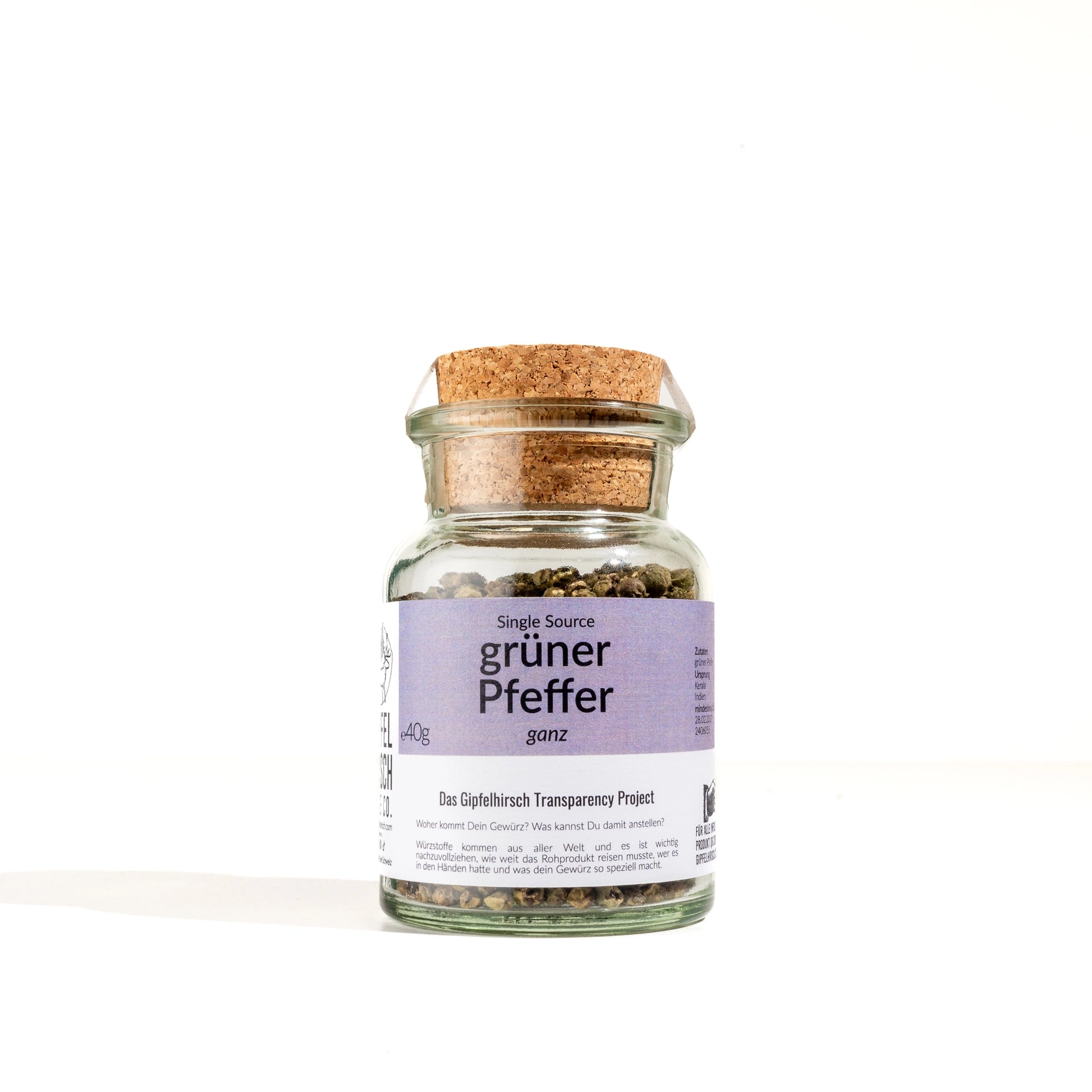 Green Pepper from Gipfelhirsch in a cork jar